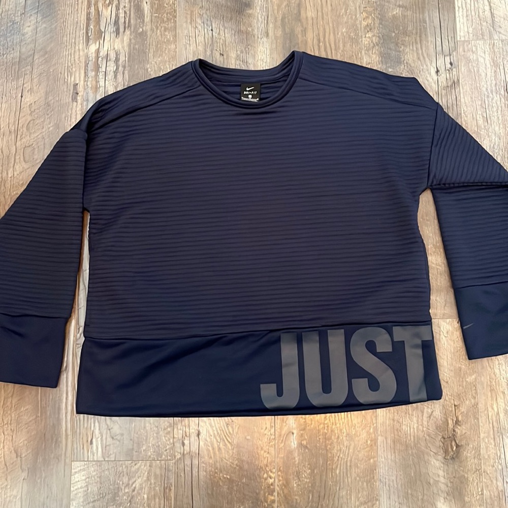 Nike Dri-fit ribbed lightweight JUST DO IT sweatshirt